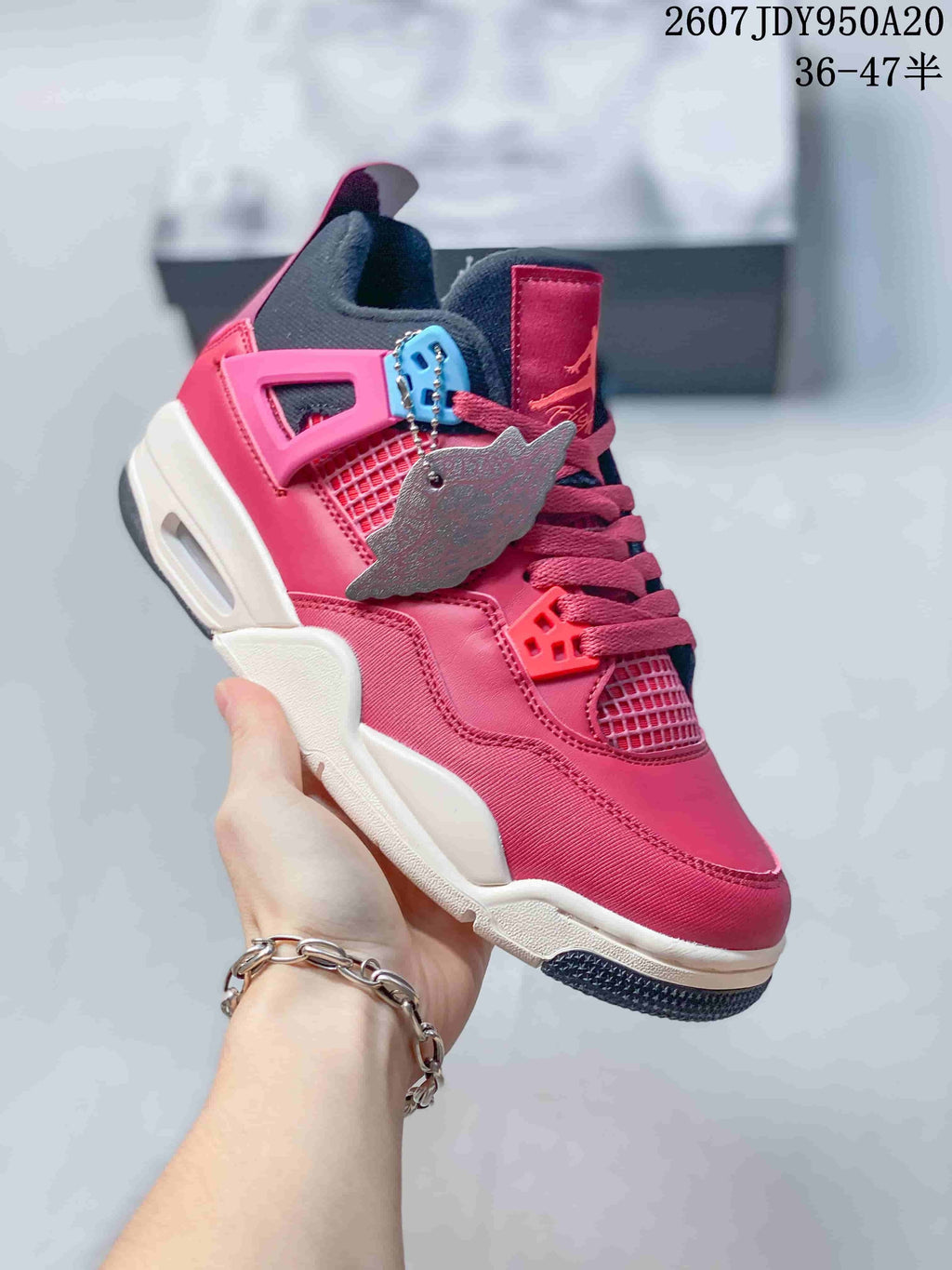 Jordan Air Jordan 4 Retro Sneakers Pink Black 2607JDY950A20