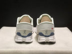 On Cloud X 4 Ivory and Blue Sneakers