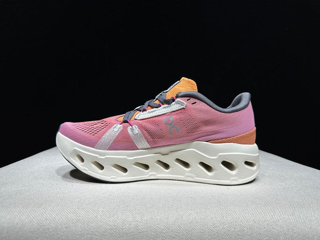 On CloudEclipse Running Shoes in Pink and White
