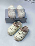 BELANCIAGA Ribbed Clog Sandals Cream 2607JJD516A16