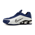 Nike Shox R4 Sneakers in Navy and White
