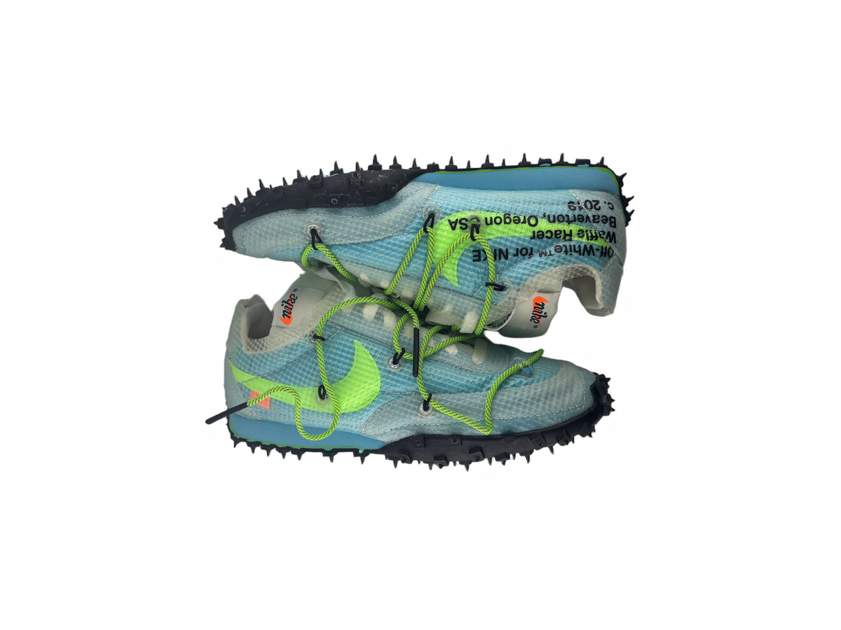 Nike Waffle Racer Off-White Vivid Sky (Women's)