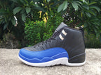 Air Jordan 12 Black and Blue High-Top Sneakers