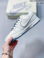 Louis Vuitton x Nike Dunk Low White Blue Sneakers