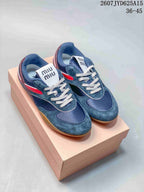 Miu Miu Gymnasium Low-Top Sneakers Navy Red 2607JYD625A15