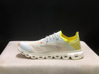On Cloud 6 Coast Sneakers in Ivory, Yellow and Orange