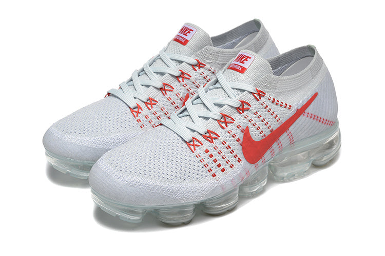 Nike Air VaporMax Flyknit White Red 849558-006 Sneakers