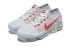 Nike Air VaporMax Flyknit White Red 849558-006 Sneakers