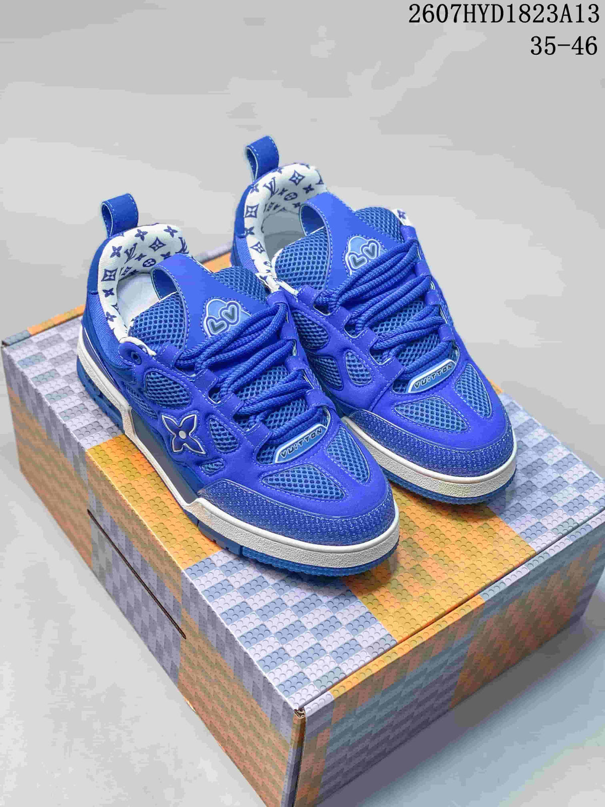 Louis Vuitton Trainer Sneakers Blue 2607HYD1823A13