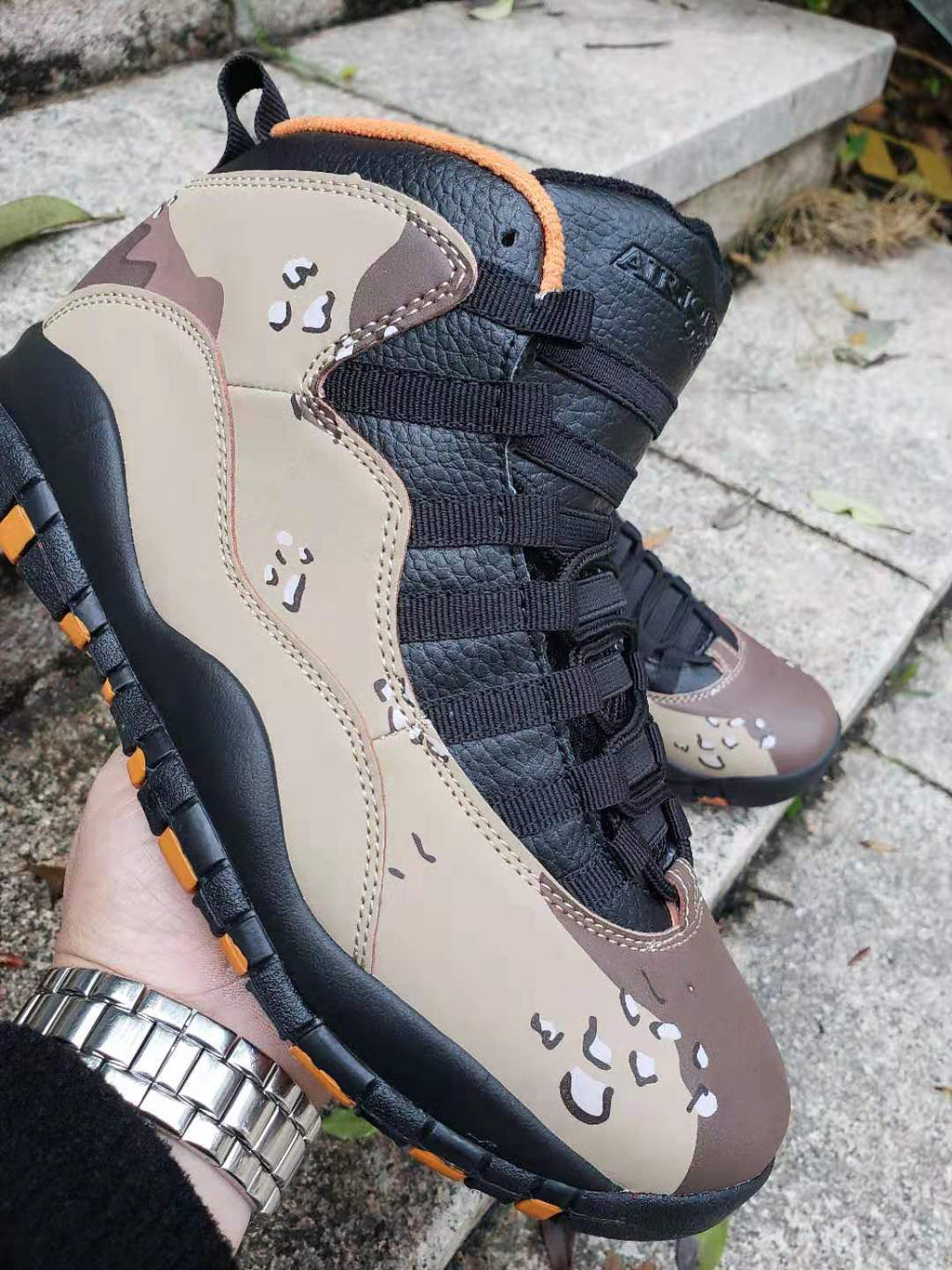 Air Jordan 10 Camo High-Top Sneakers