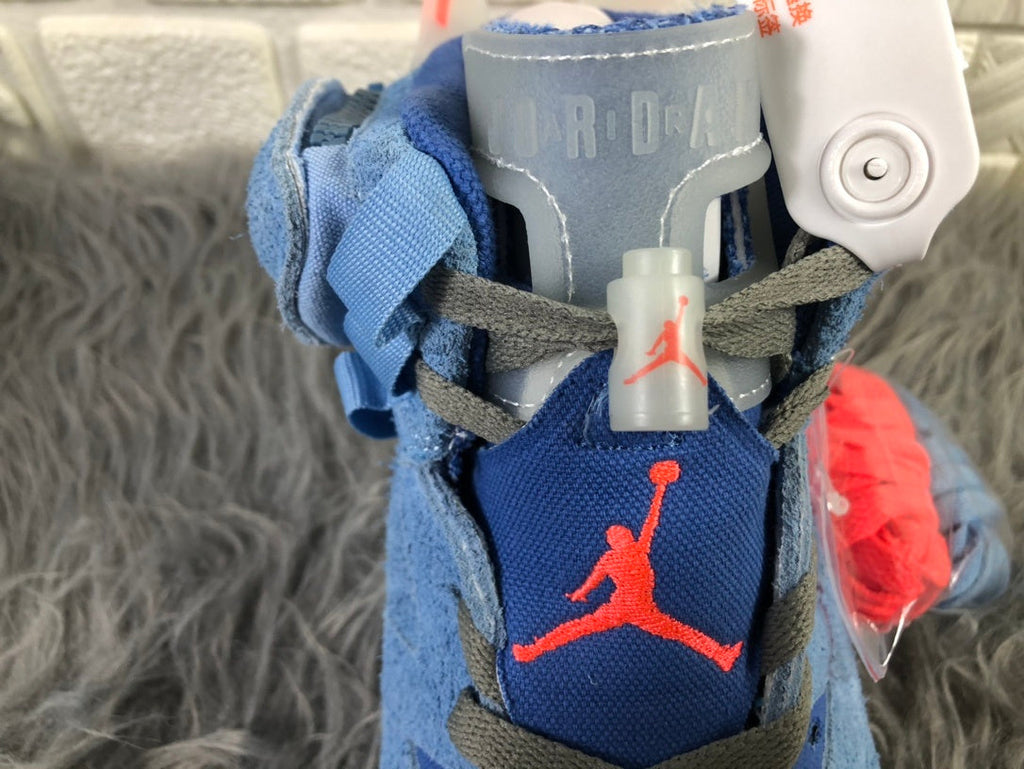 Jordan 6 Travis Scott Blue High-Top Sneakers