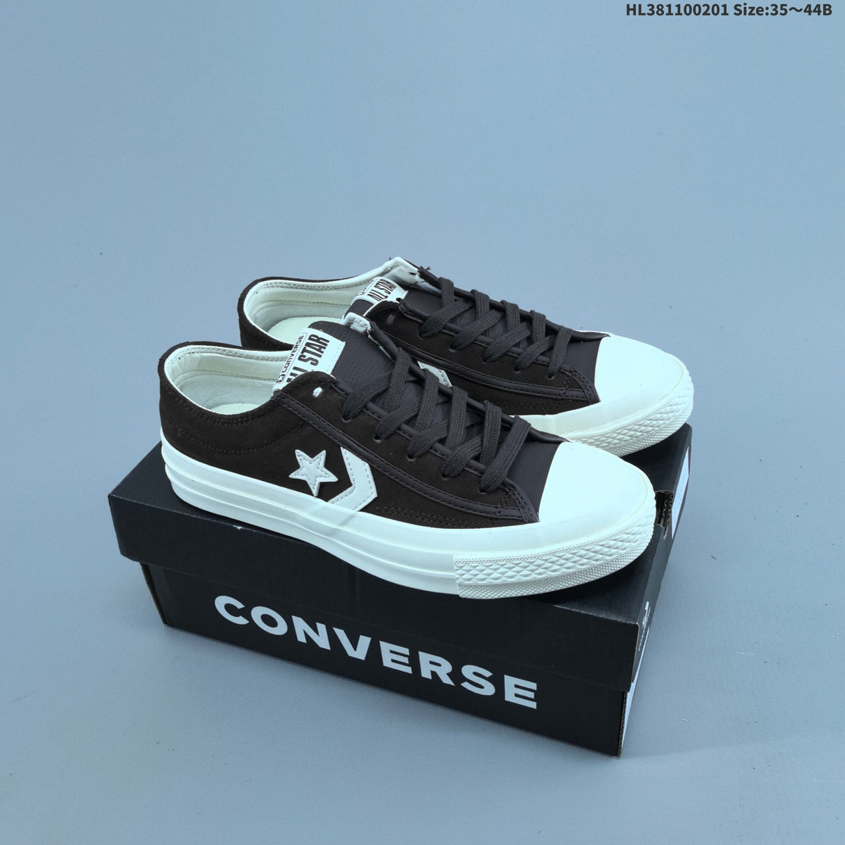 Converse One Star Low-Top Sneakers in Black and White