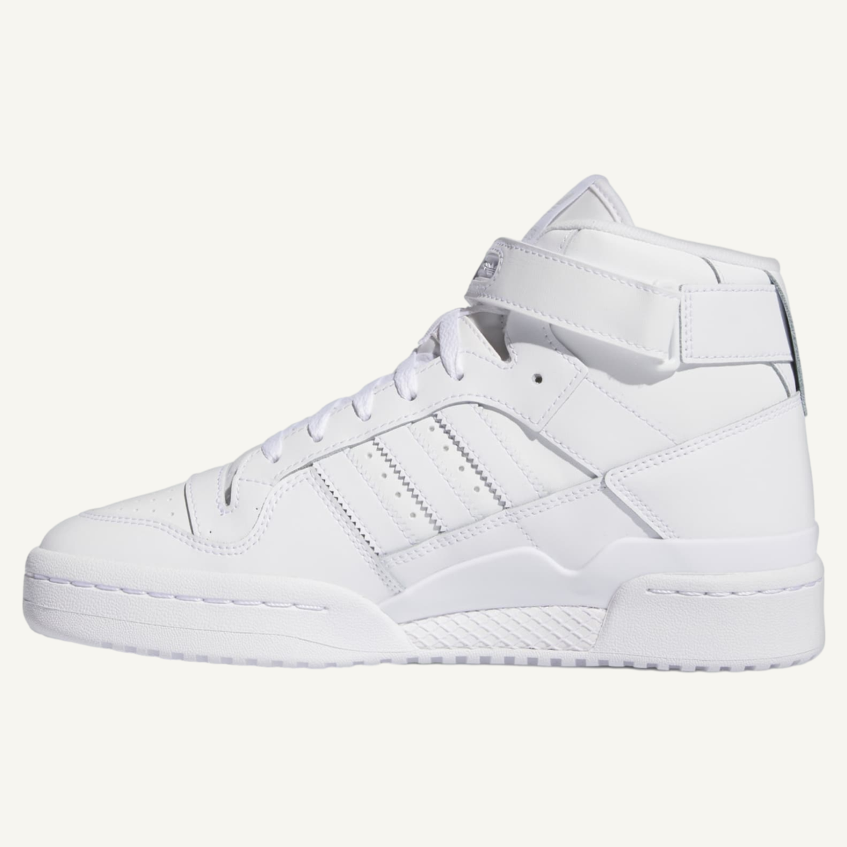 Adidas Originals Men's White Forum Mid Sneakers, IG3754 (No Box)