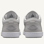 Jordan Men's Grey/Off White Air Jordan 1 Low SE Sneakers, IO2049 100