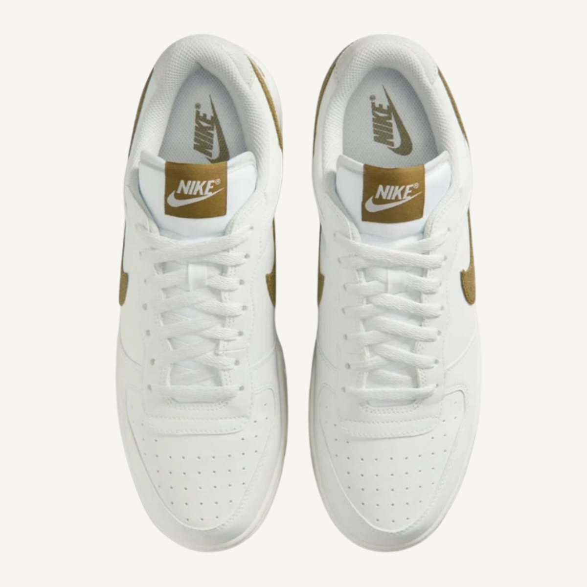 Nike Men's White Big Low Sneakers, 854166 100