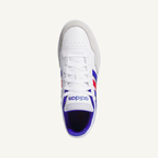 Adidas Men's White/Blue/Scarlet Hoops 3.0 Low Sneakers, IH0335 (No Box)