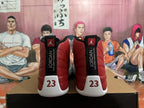 Jordan 12 High-Top Sneakers in Red and White