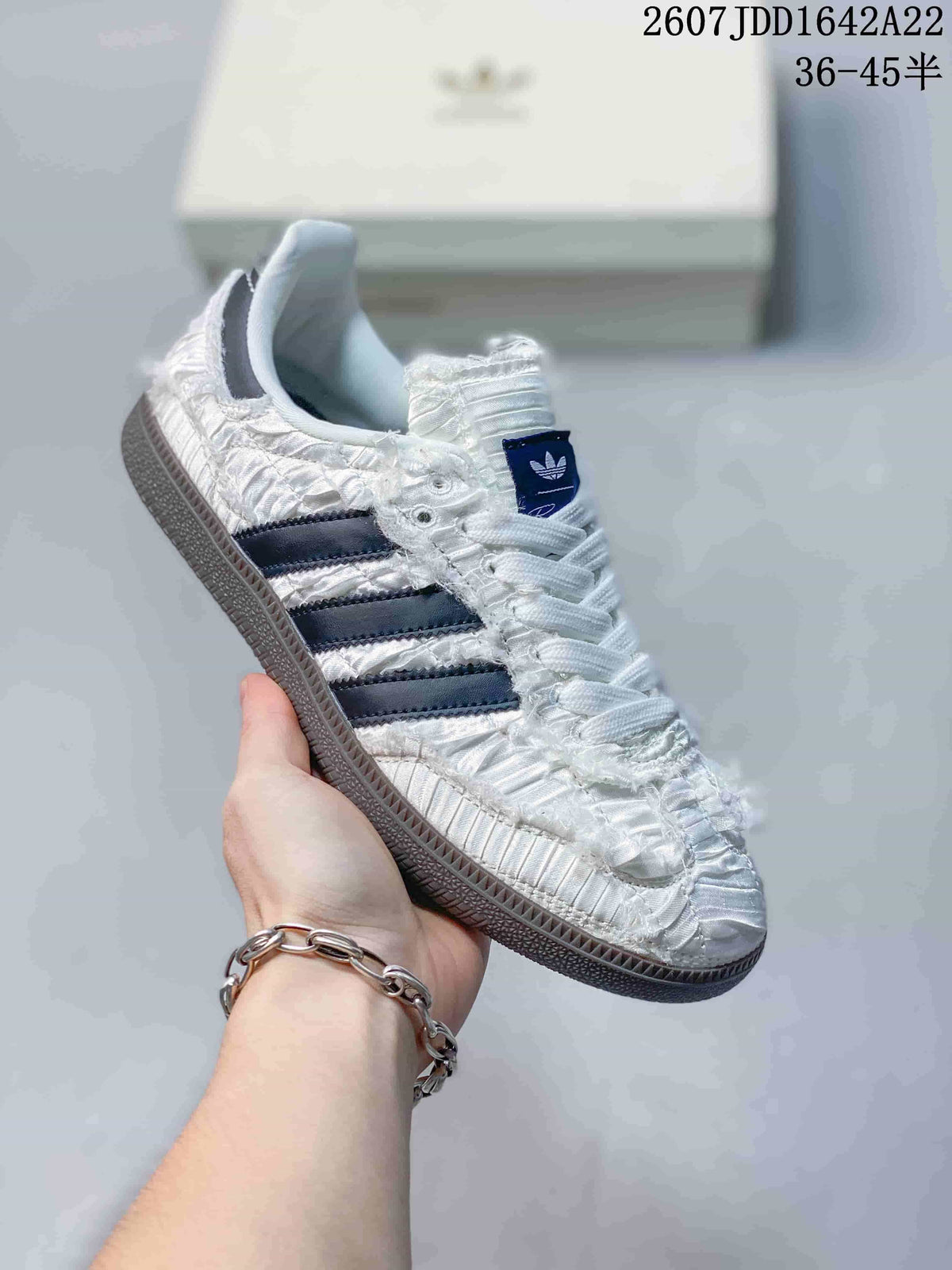 adidas Originals x Caroline Samba OG Ruched Low-Top Sneakers