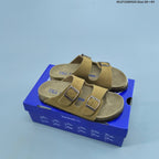 Birkenstock Zurich Two-Strap Sandals in Black Suede
