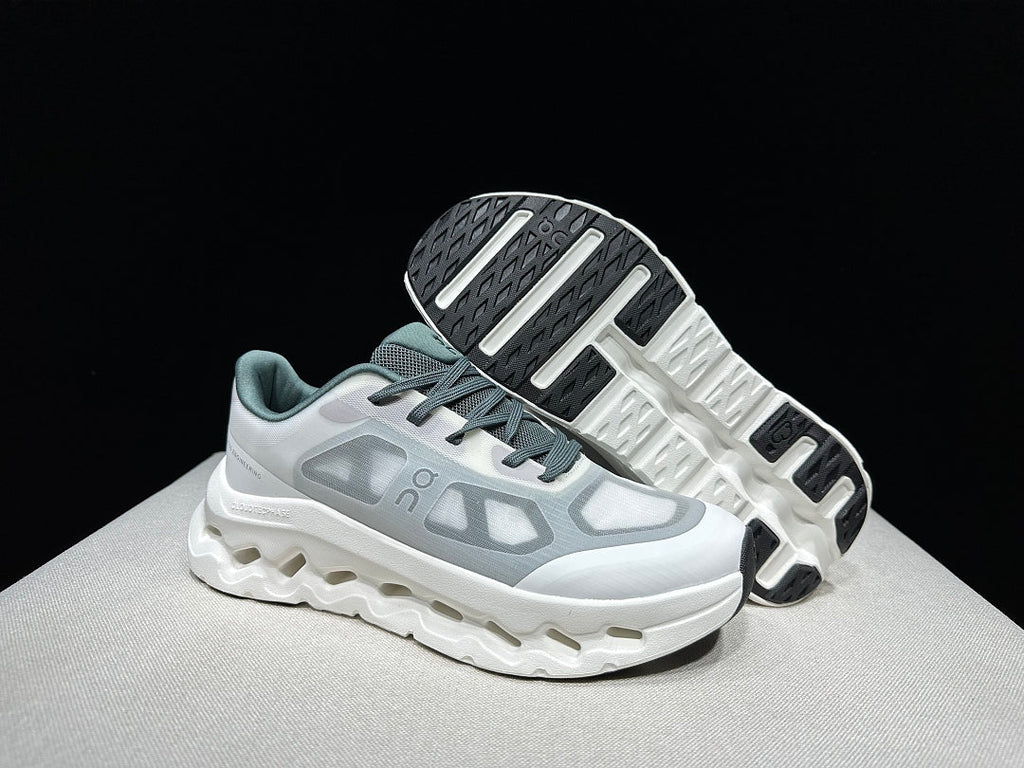On Cloudtilt Remix Sneakers in White and Green