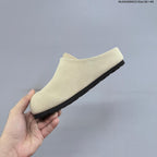 Birkenstock Suede Clog Mule in Tan or Cream