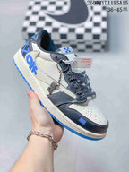 Jordan Air Jordan 1 Low White Black Blue Sneakers 2607JYD1195A15
