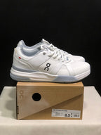 On The Roger Clubhouse Pro Tennis Shoes White Grey