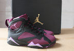 Air Jordan 7 Mulberry Black and Burgundy High-Top Sneakers