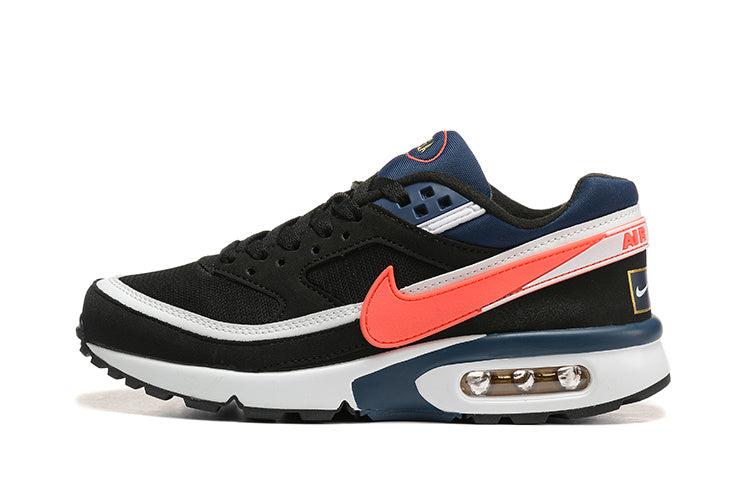 Nike Air Max Black and Coral Sneakers