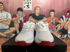 Nike White and Red Basketball Shoes