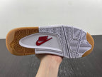 Nike SB x Air Jordan 4 White and Orange Sneakers DR5415-108