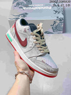 Air Jordan 1 Low Panda Prank Graphic Sneakers