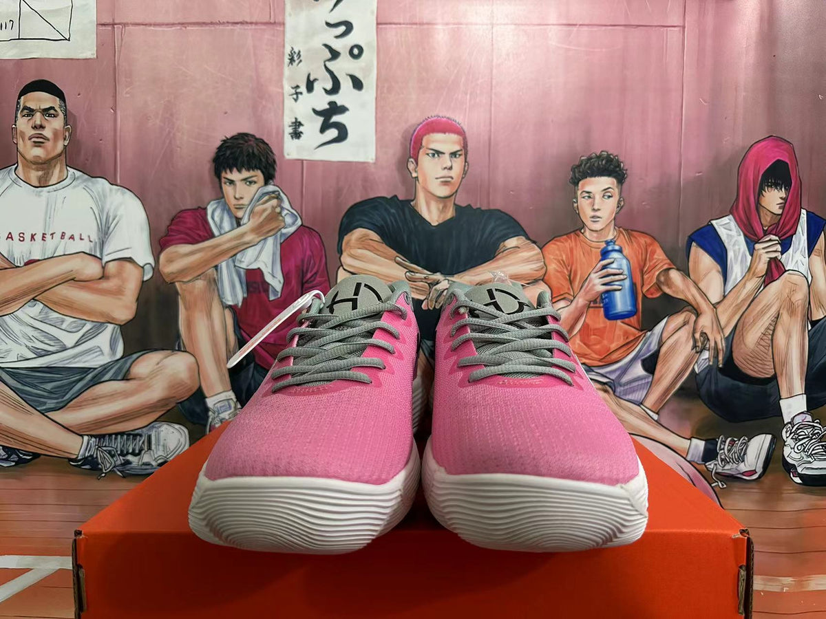 Nike Pink and Grey Low-Top Sneakers