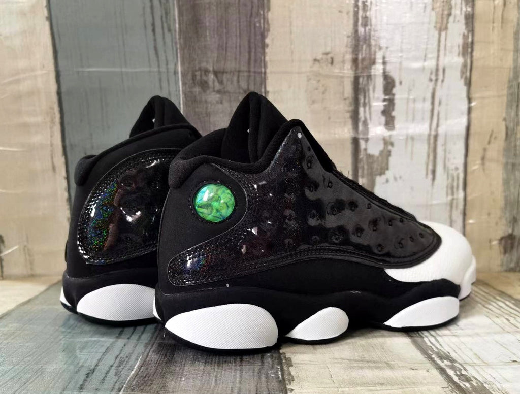 Jordan 13 Black Iridescent Basketball Sneakers