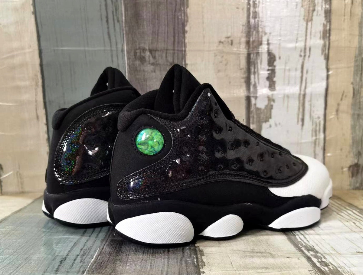 Jordan 13 Black Iridescent Basketball Sneakers