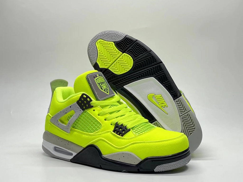 Air Jordan 4 Fluorescent Green Sneakers