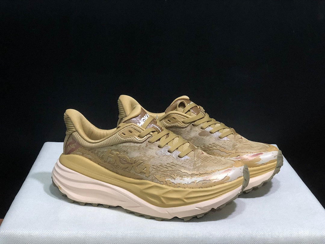 HOKA Stinson 7 Trail Running Shoes, Sand Camo
