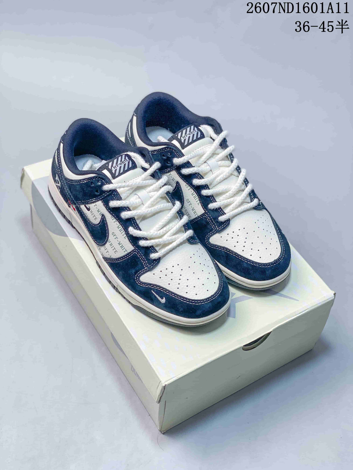 Nike SB Dunk Low Off-White Navy White Sneakers 2607ND1601A11