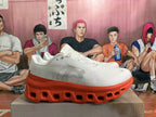 On Running Shoes in White and Orange