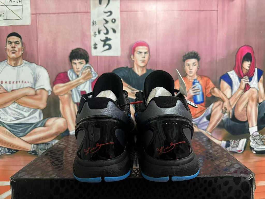 Nike Kobe 6 Basketball Shoes Black and Blue