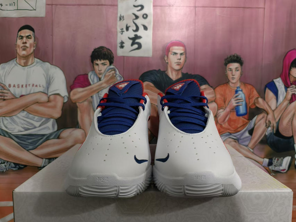 Nike Basketball Shoes White Blue Red