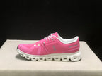 On Cloud 6 Sneakers in Pink and White