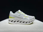 On Cloudeclipse White Green Running Sneakers