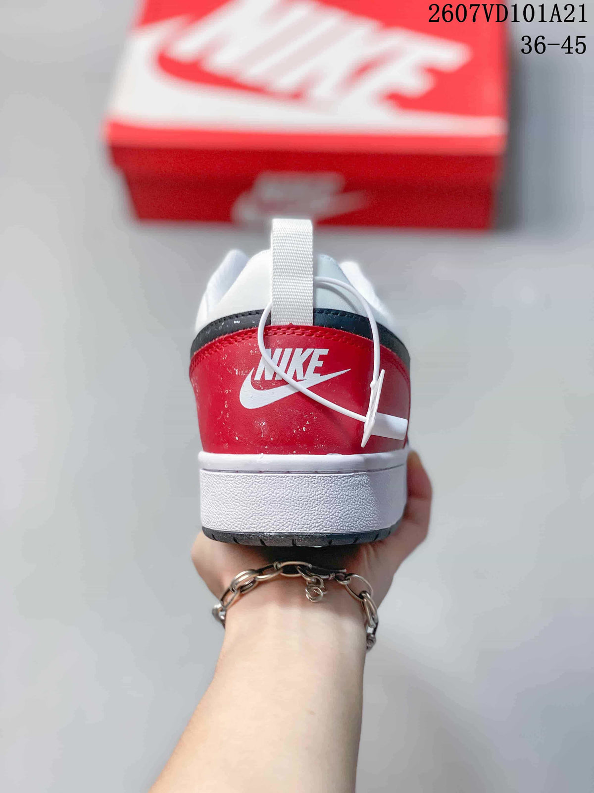 Nike Court Borough Mid BG Sneakers White Navy Red