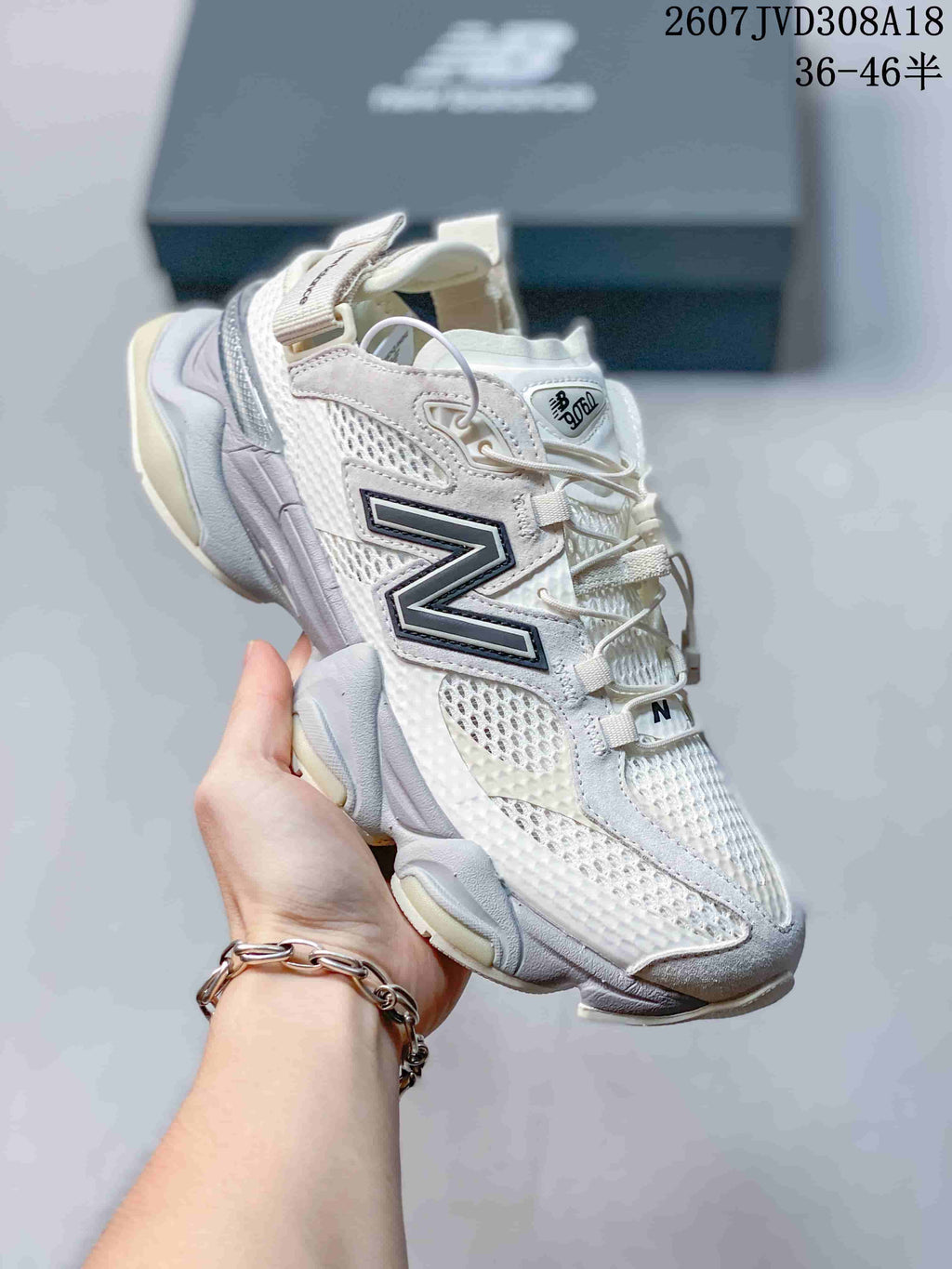 New Balance 9060 Sneakers White Gray 2607JVD308A18
