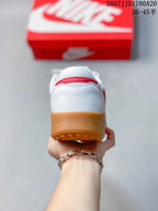 Nike Terra Manta Suede Sneakers White Red Gum Sole