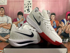 Nike Basketball Sneakers White Dark Blue Red