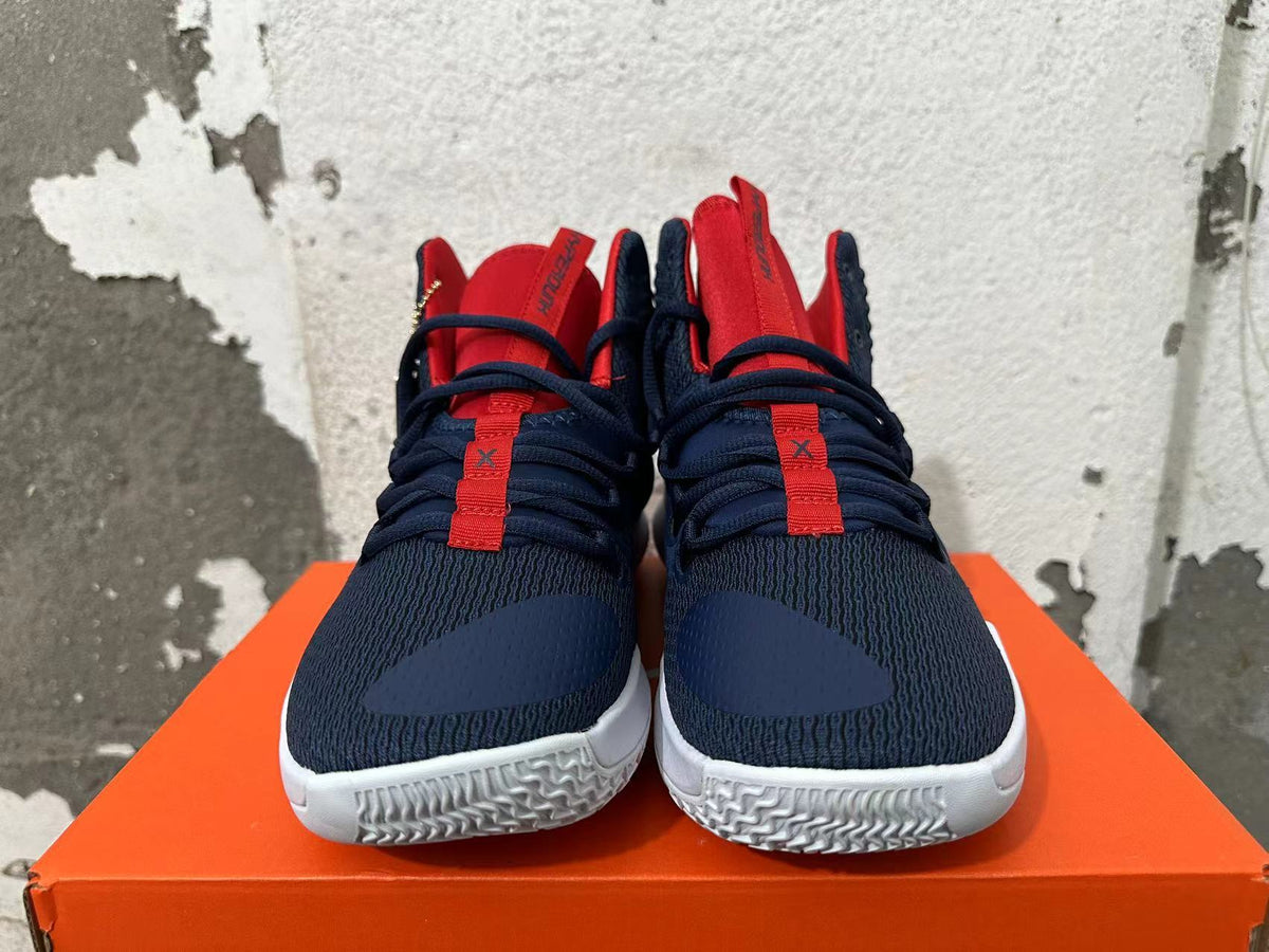 Nike Zoom Basketball Shoes in Navy, Red and White