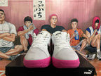 PUMA All-Pro Basketball Shoes White Black Pink