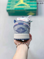 Nike SB Dunk Low Anniversary Custom Grey Blue Sneakers QL1988